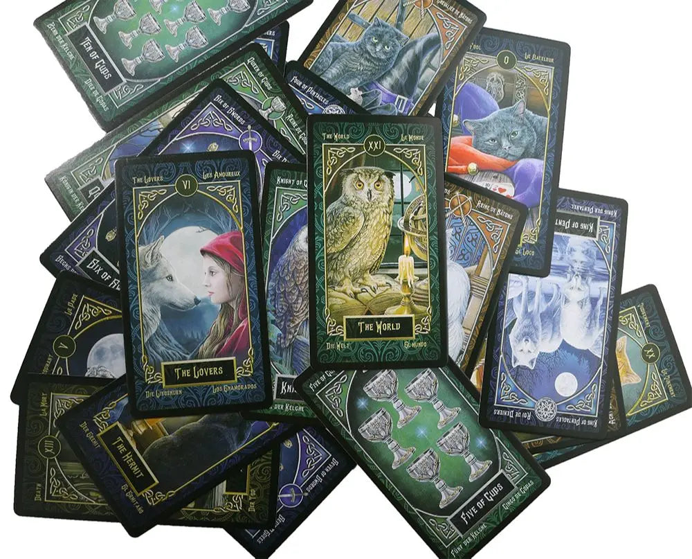 New Deck. Spanish Tarot. French Tarot. German Tarot. English Tarot. Affectional Divination Oracle Fate Game. Familiars Tarot.