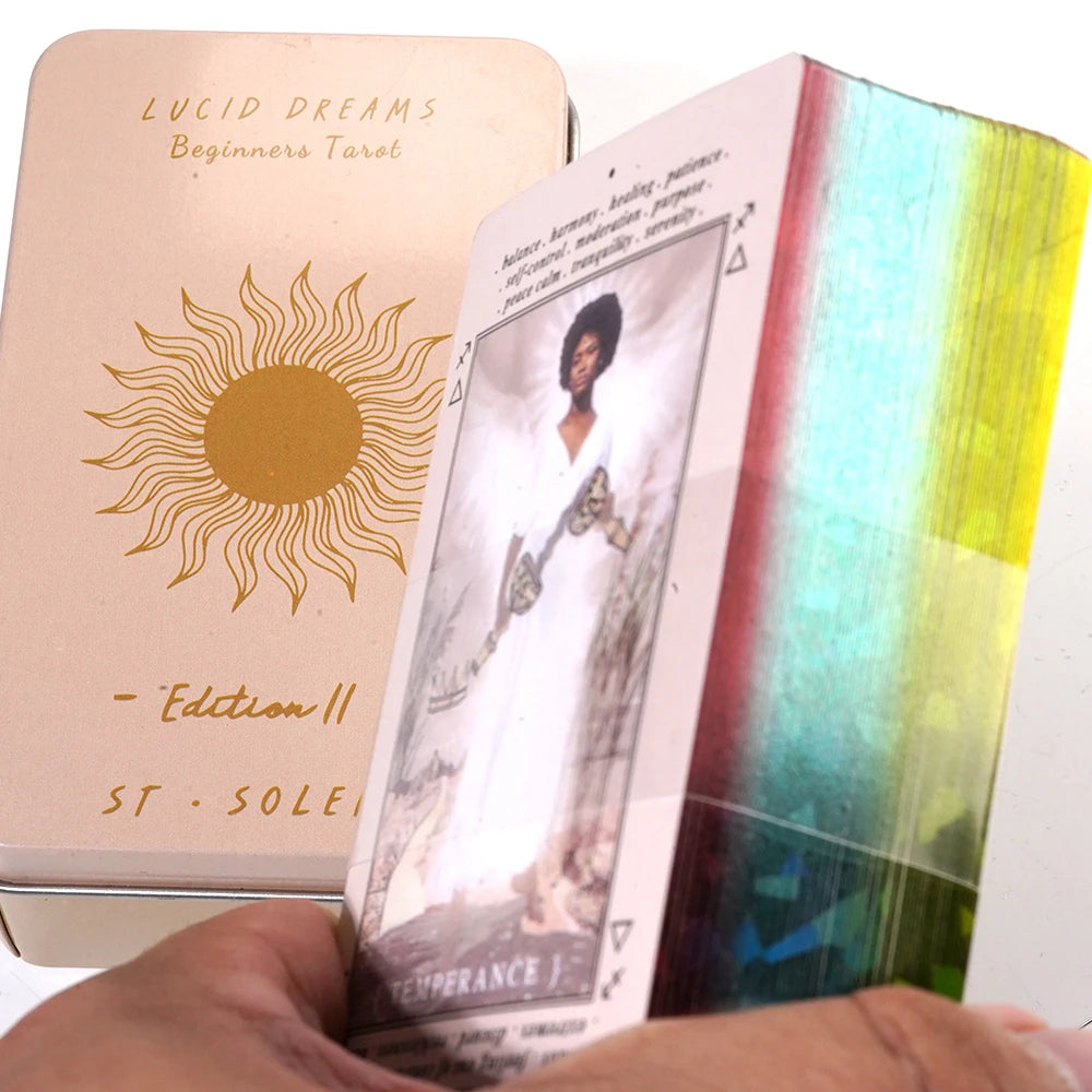 Lucid Dreams Beginners Tarot Witches in a Tin Metal Box Hot Sell Tarot Cards for Divination Tarot Deck