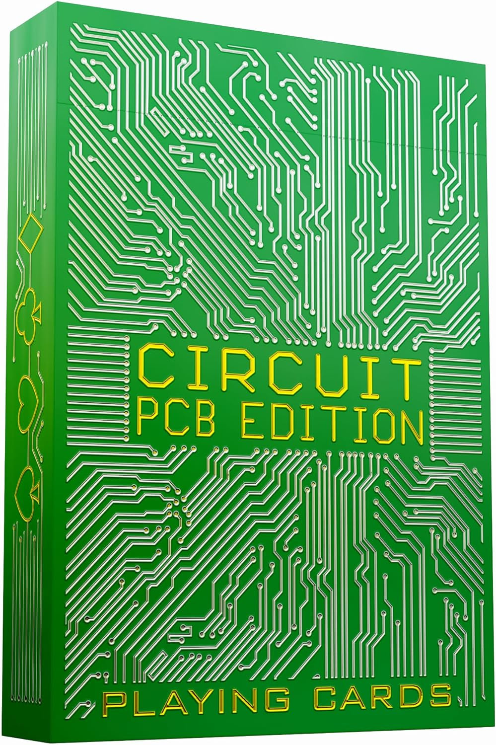 Circuit Playing Cards, Creative Deck of Cards with Free Card Game Ebook, Premium Card Deck, Cool Poker Cards, Unique Bright Colors for Kids & Adults, Computer Themed, Black Playing Cards