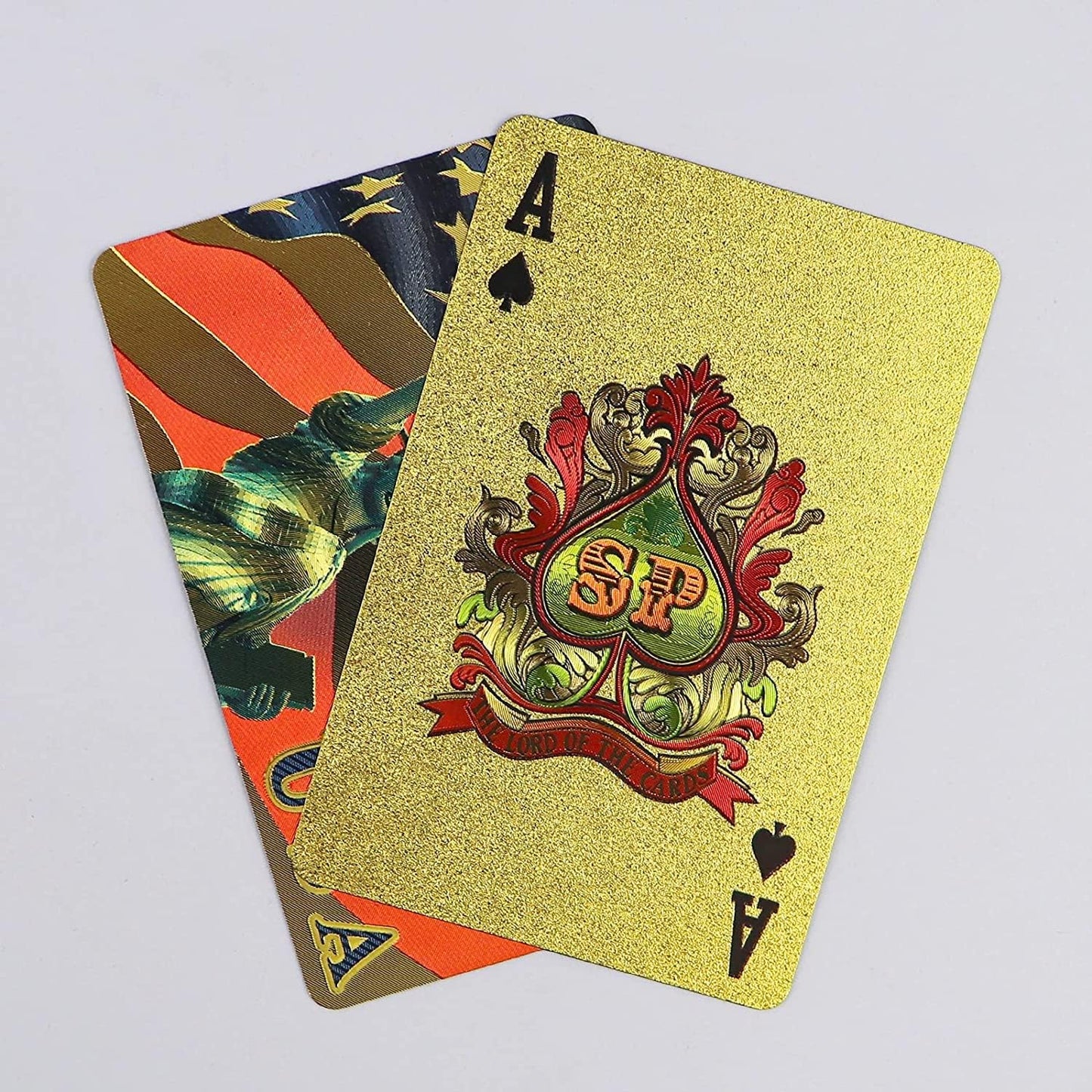 Gold Playing Cards, Poker Cards, Deck of Cards, Waterproof Playing Cards, Cards for Table Game, Luxury Gold Foil Poker Card, Use for Party and Entertainment