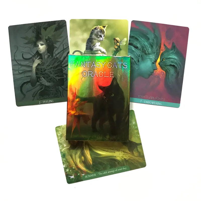 Cats Oracle Card for Entertainment Fate Divination Card Game Tarot and a Variety of Tarot Options PDF Guide