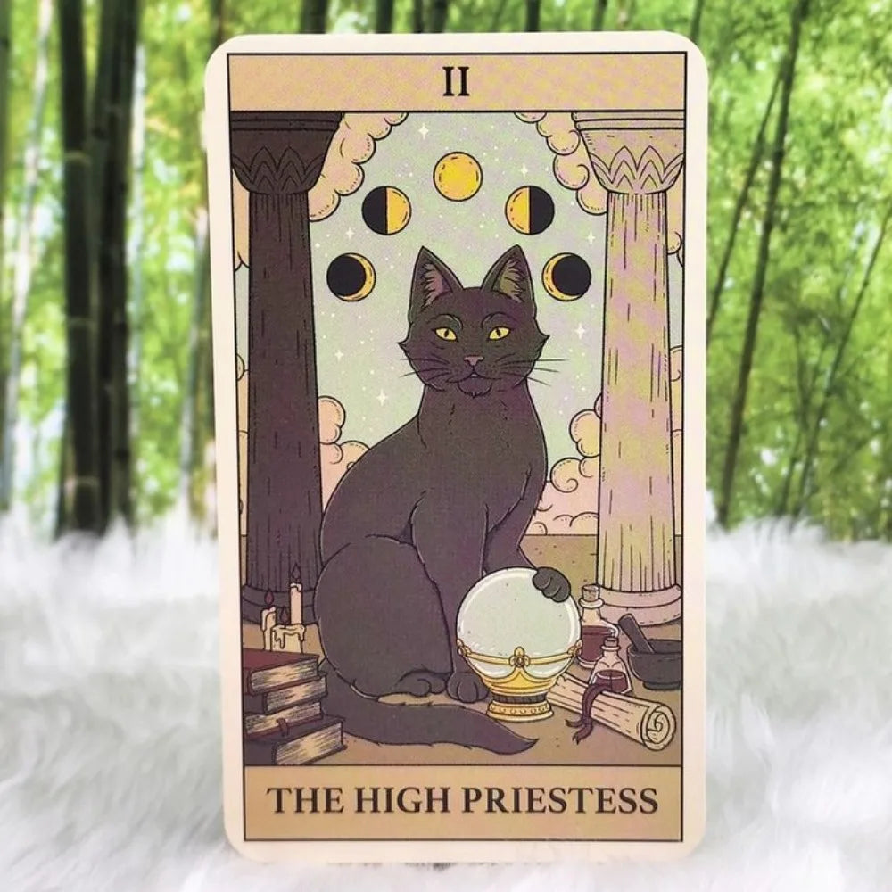 10.3*6Cm Cats Rule the Earth Tarot: 78-Card Deck for the Feline-Obsessed