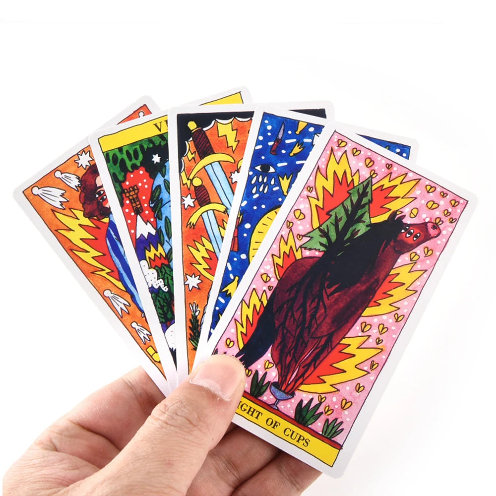 Tarot Del Fuego Cards Tarot for Deck Oracles Electronic Guide Book Game Toy by Ricardo Cavolo