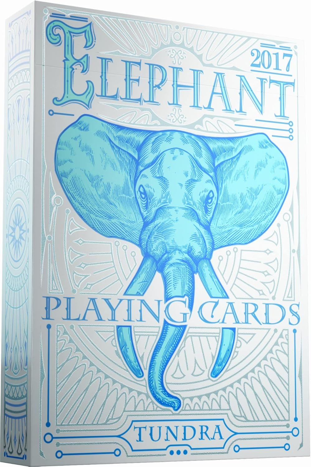 Elephant Tundra Playing Cards – Beautiful Deck of Cards with FREE Card Game Ebook, Hand Illustrated Poker Cards. Incredible Foil and Intricate Detail Makes Them Great Gifts for Kids and Adults