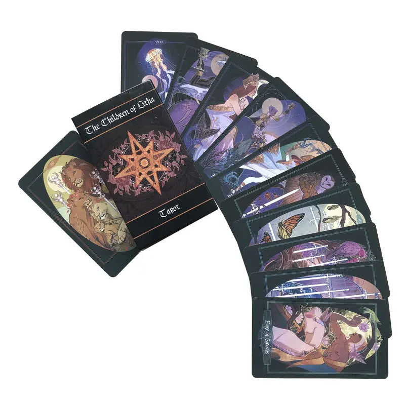 The Children of Litha Tarot Oracle Leisure Entertainment Games Card, Family Gatherings Tarot Card, Board Games Tarot Card PDF Gu