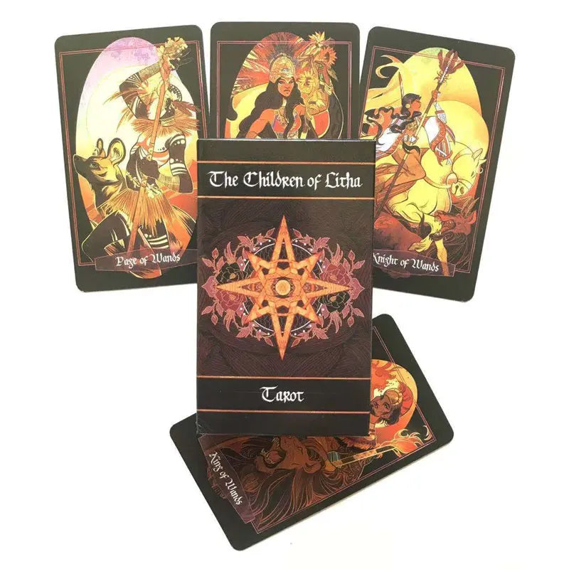 The Children of Litha Tarot Oracle Leisure Entertainment Games Card, Family Gatherings Tarot Card, Board Games Tarot Card PDF Gu