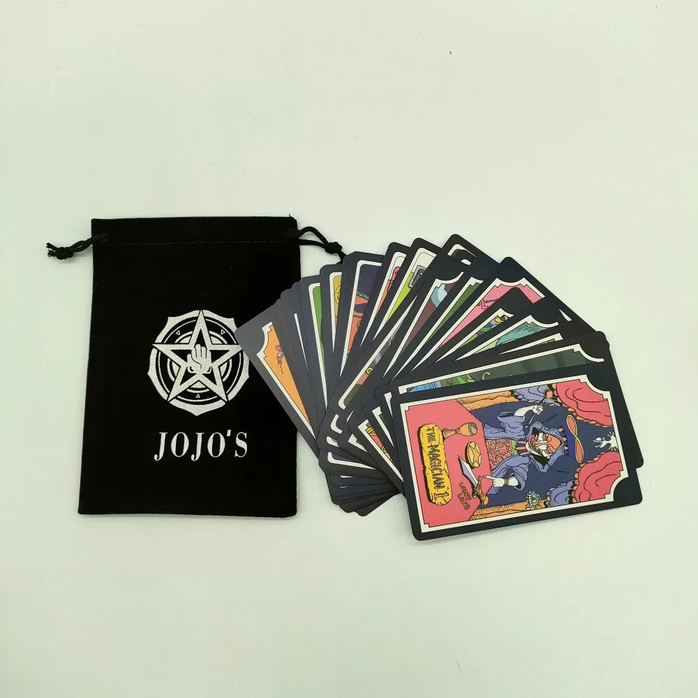 Jojo Bizarre Adventure Tarot Card 22 Grand Akana + 9 Royal Gods Cosplay Kujo Jotaro Anime Chess Card Props Tarot Card 31Pcs/Set