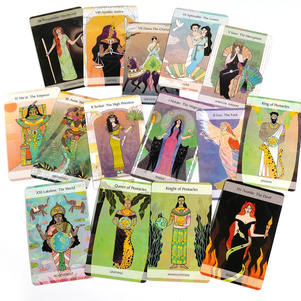 The Mythic Goddess Tarot Includes a Full Deck of 78 Specially Commissioned Tarot Cards