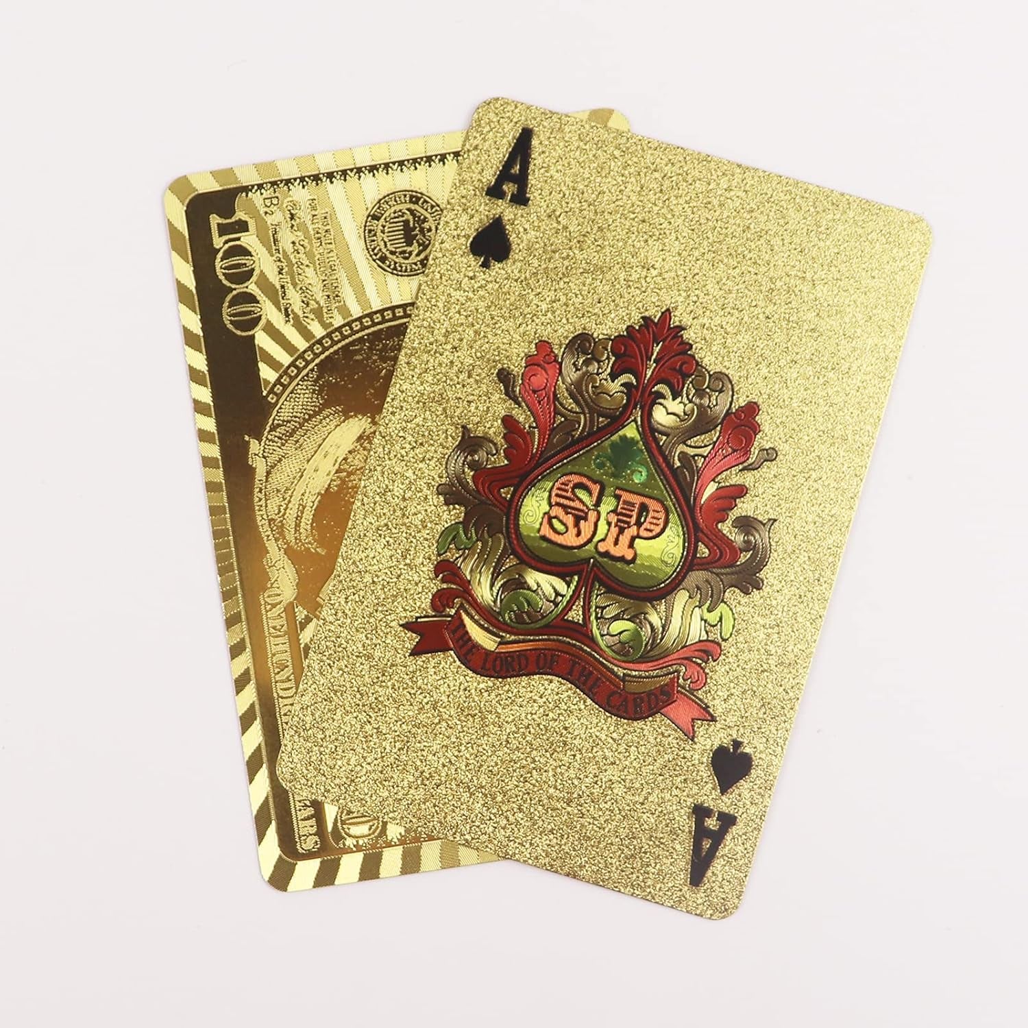 Gold Playing Cards,Deck of Cards, Poker Cards, Waterproof Playing Cards, Cards for Table Game, Luxury Gold Foil Poker Card, Use for Party and Entertainment