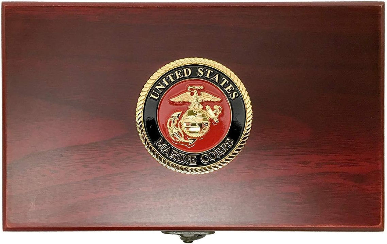 USMC Playing Cards with Marine Corps Dice Gift Set - Show Your Marine Pride with This Officially Licensed Deck and Dice Combo - Great Gift for Marines