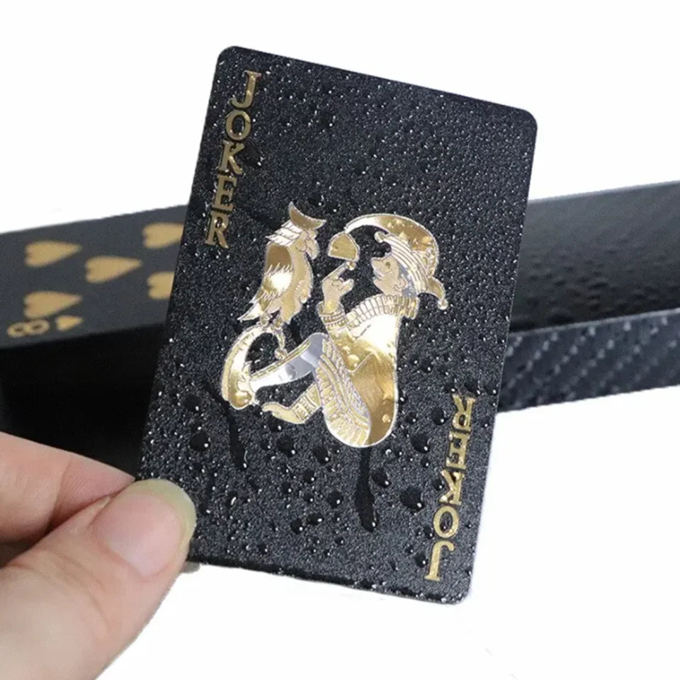 Color Rose Black Gold Playing Card Game Card Group Waterproof Poker Suit Magic Dmagic Package Board Game Gift Collection