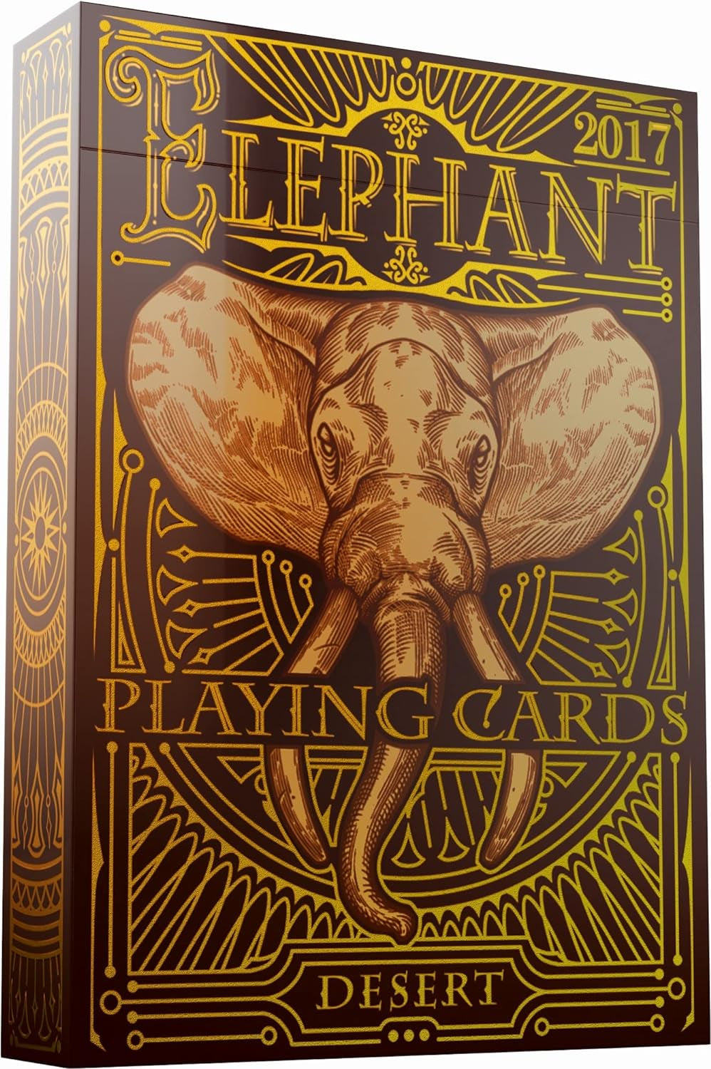 Elephant Desert Playing Cards – Beautiful Deck of Cards with FREE Card Game Ebook, Hand Illustrated Poker Cards. Incredible Foil and Intricate Detail Makes Them Great Gifts for Kids and Adults