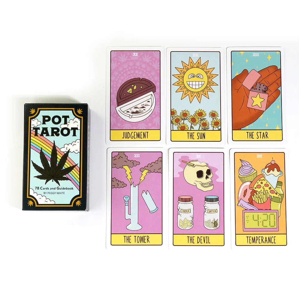 Pot Tarot 78 Pcs Card Deck Travel Version Pocket Size Witchy Beginner Tarot Learning Tarot Cards