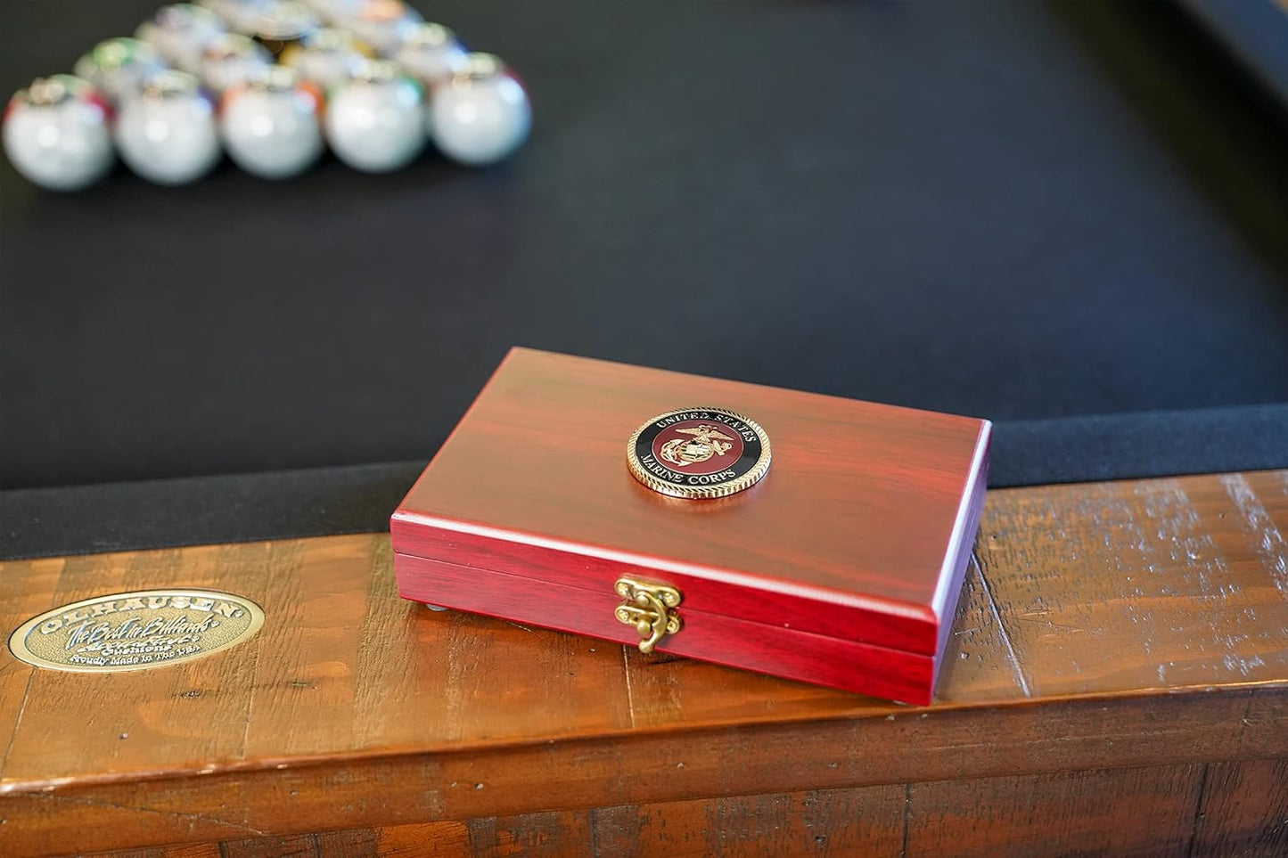 USMC Playing Cards with Marine Corps Dice Gift Set - Show Your Marine Pride with This Officially Licensed Deck and Dice Combo - Great Gift for Marines