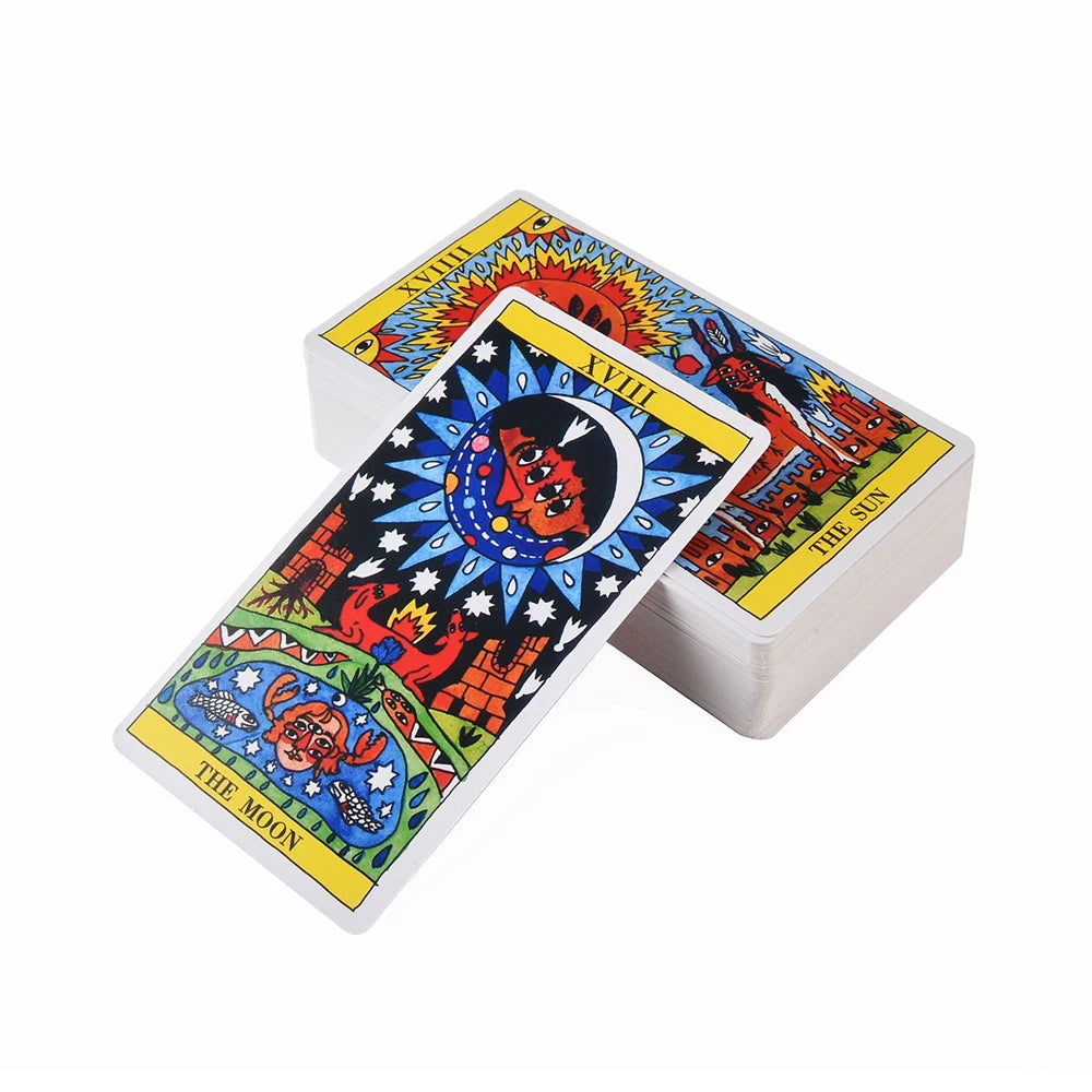 Tarot Del Fuego Cards Tarot for Deck Oracles Electronic Guide Book Game Toy by Ricardo Cavolo