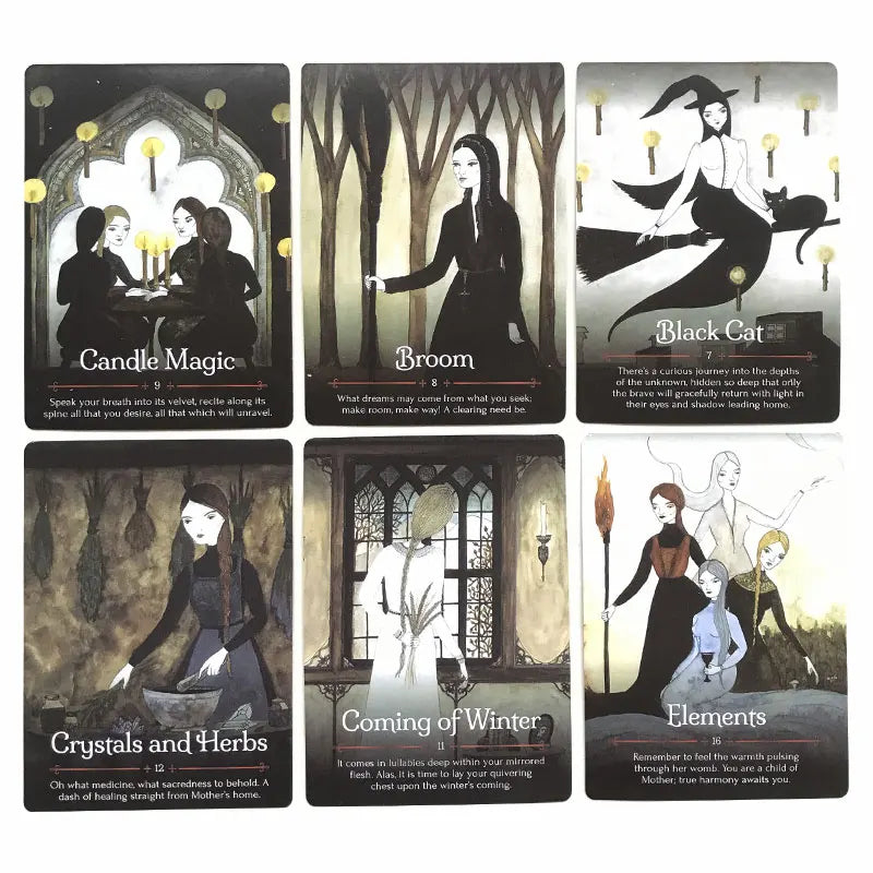 Hot Sales Witch Samhain Oracle Tarot Card Leisure Entertainment Games Card Family Gatherings Tarot Card Board Games Tarot Card