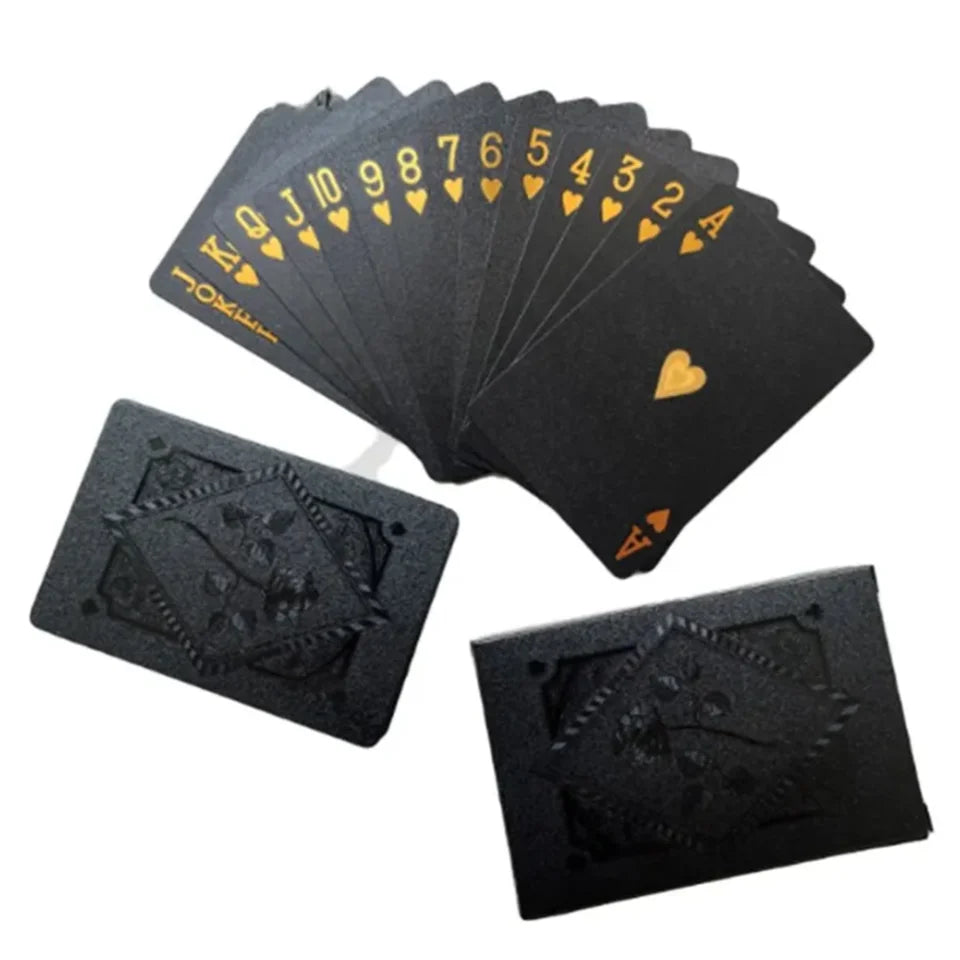 Color Rose Black Gold Playing Card Game Card Group Waterproof Poker Suit Magic Dmagic Package Board Game Gift Collection