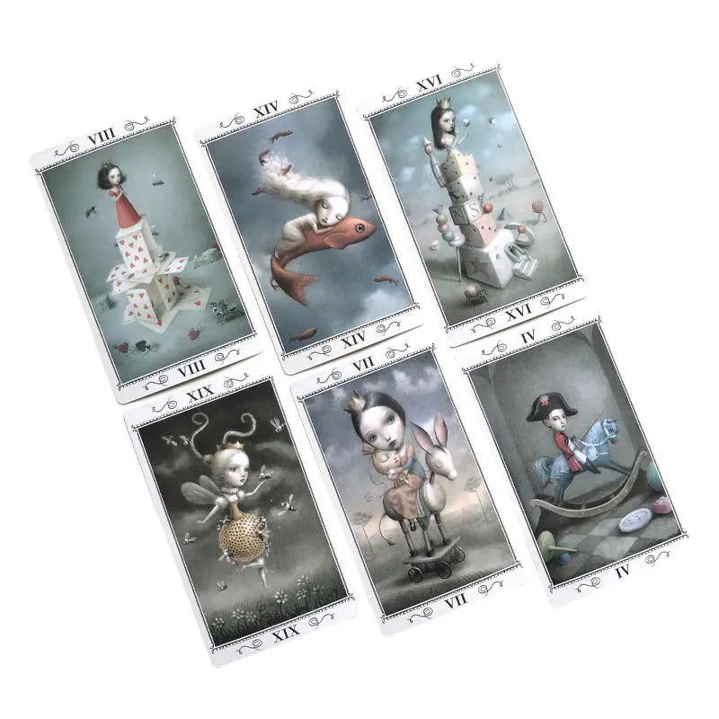 Hot Sales Nicoletta Ceccoli Tarot Oracle Card Fate Divination Prophecy Card Family Party Game Toy Tarot 78 Card Deck PDF Guide